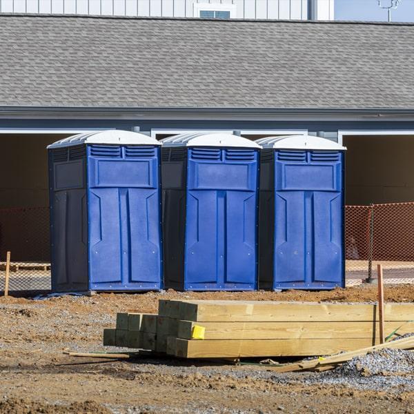 Heavy-duty construction site porta potty in Auburn, Alabama