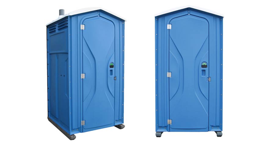 Long-term porta potty units on site in Auburn, Alabama